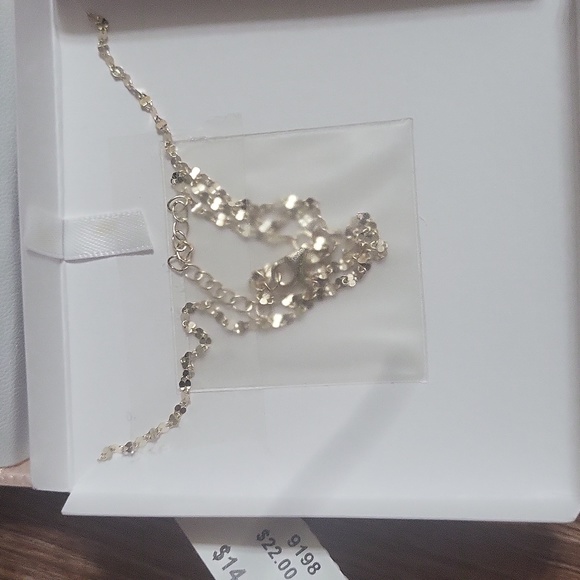 Rachel Zoe Sterling Silver Love Script Necklace NWT - Picture 3 of 3